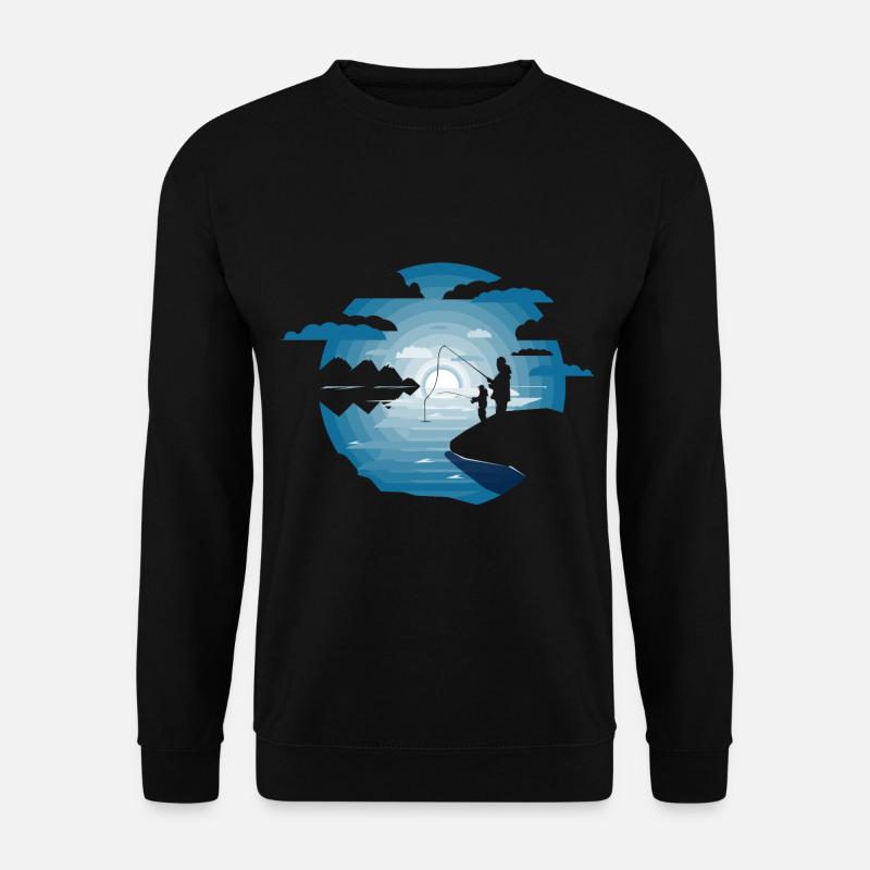Fishing Father Son - Unisex Sweatshirt - black