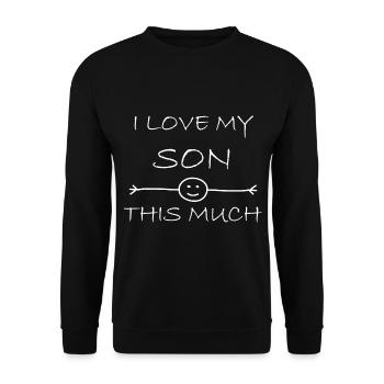 Amour pour le Fils - Sweat-shirt Unisexe - noir - Devant - Alina (178cm) & Michal (187cm)