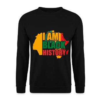 Black History Month Black History - Unisex Sweatshirt - black - Front - Alina (178cm) & Michal (187cm)