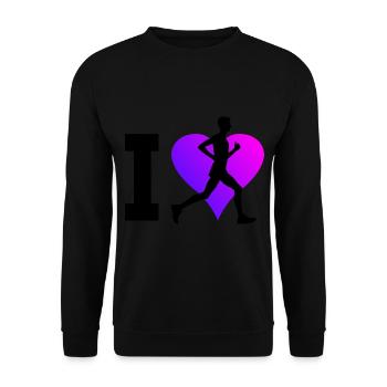 Fitness Femme Course à pied Homme Cross Country R - Sweat-shirt Unisexe - noir - Devant - Alina (178cm) & Michal (187cm)
