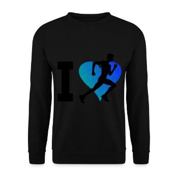 Cross Country Homme Jogging Femme - Sweat-shirt Unisexe - noir - Devant - Alina (178cm) & Michal (187cm)