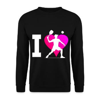 Women's Racquetball Men's Racquetball Games - Unisex Sweatshirt - black - Front - Alina (178cm) & Michal (187cm)