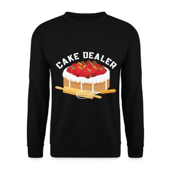 Cake distributeur pâtissier pâtissier - Sweat-shirt Unisexe - noir - Devant - Alina (178cm) & Michal (187cm)
