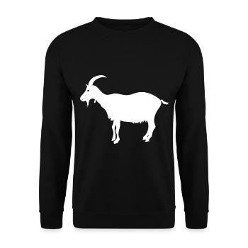Chèvre chèvres chèvres chèvres drôles animaux de ferme - Sweat-shirt Unisexe - noir - Devant - Alina (178cm) & Michal (187cm)
