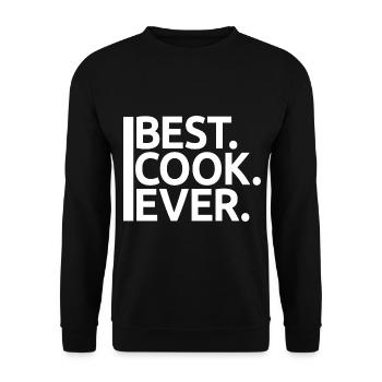 Bester Koch aller Zeiten, Koch Koch - Kochliebhaber Geschenk - Unisex Pullover - Schwarz - Vorne - Alina (178cm) & Michal (187cm)