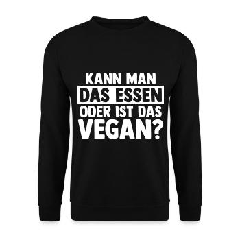 Anti Vegan - Unisex Pullover - Schwarz - Vorne - Alina (178cm) & Michal (187cm)