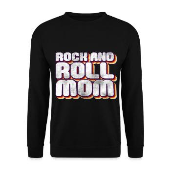 Rock and Roll Mother Rock Music - Unisex Sweatshirt - black - Front - Alina (178cm) & Michal (187cm)