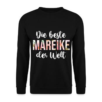 Mareike - Unisex Pullover - Schwarz - Vorne - Alina (178cm) & Michal (187cm)