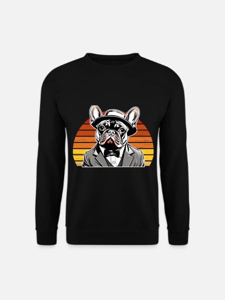 French Bulldog T Shirt Dog funny dog design Dogs - Unisex Sweatshirt - black