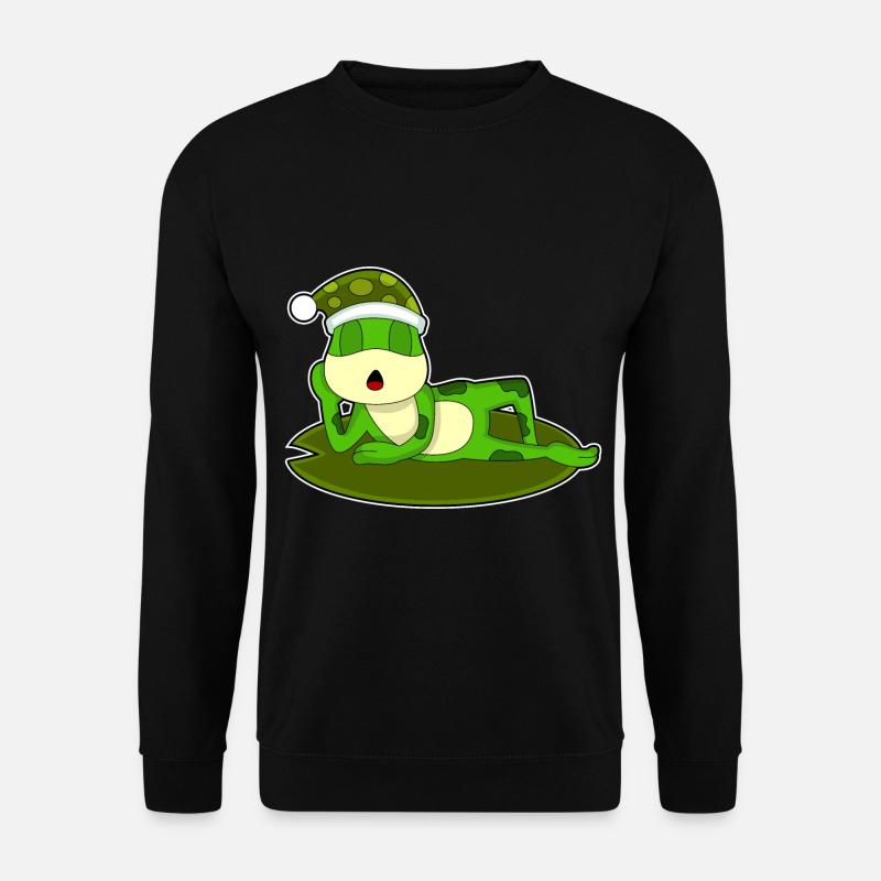 Grenouille Sleeping Nightcap - Sweat-shirt Unisexe - noir