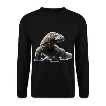Komodo Dragon - Unisex Pullover - Schwarz - Vorne - Alina (178cm) & Michal (187cm)