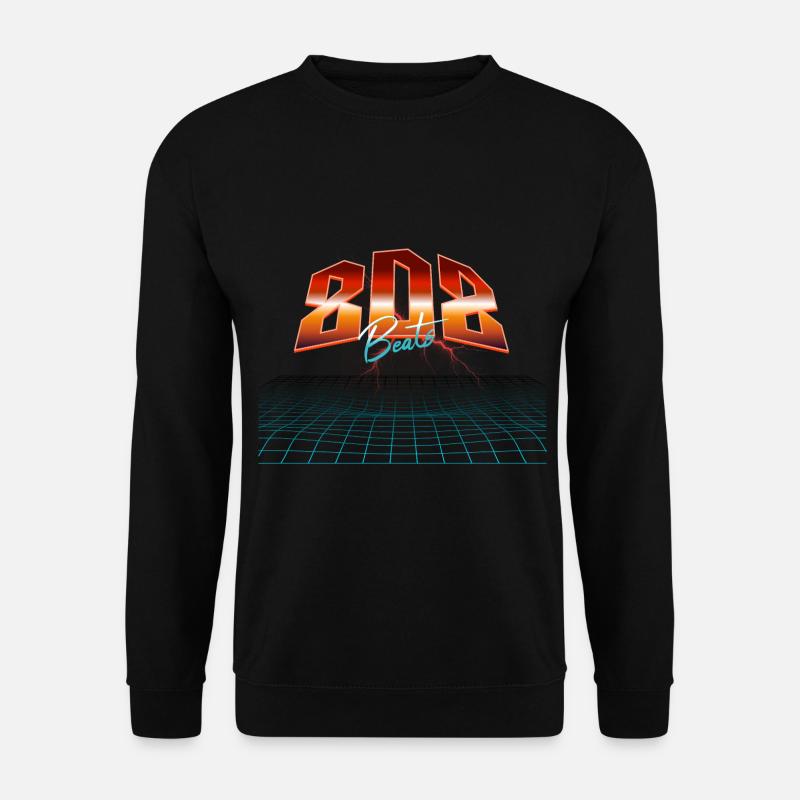 808 Synthesizer Analog Drum Machine - Unisex Pullover - Schwarz