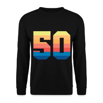 50 Vintage - Sweat-shirt Unisexe - noir - Devant - Alina (178cm) & Michal (187cm)