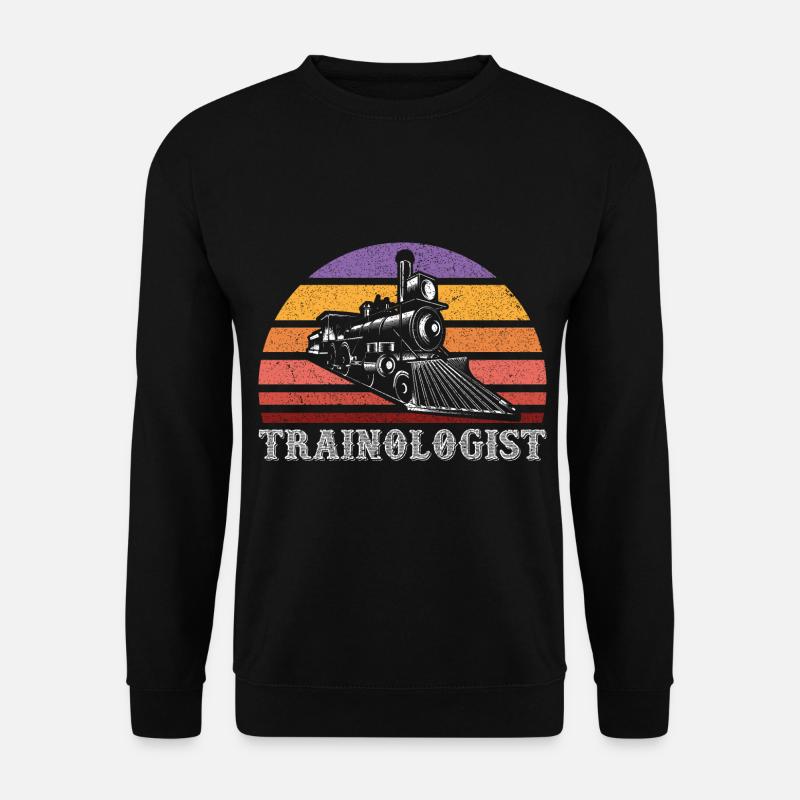 Zugführer Lokomotive - Unisex Pullover - Schwarz