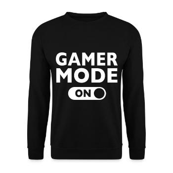 Gamer - Mode de jeu activé - Sweat-shirt Unisexe - noir - Devant - Alina (178cm) & Michal (187cm)