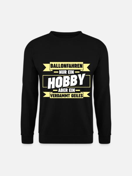 Ballonfahren Luftfahrt Ballonfahrer Heißluftballon - Unisex Pullover - Schwarz