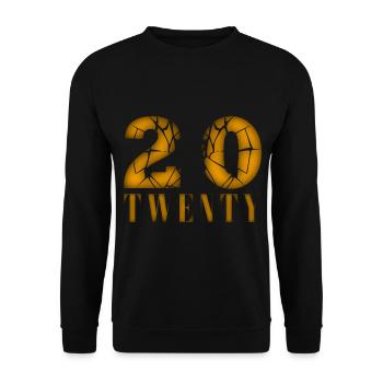 20 Jahre alt, Geburtsspruch - Unisex Pullover - Schwarz - Vorne - Alina (178cm) & Michal (187cm)