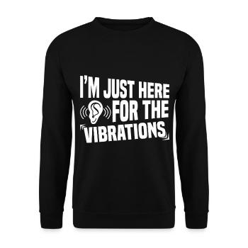 Langue des signes sourde Fierté sourde - Sweat-shirt Unisexe - noir - Devant - Alina (178cm) & Michal (187cm)