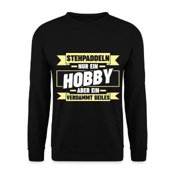 Stand Up Paddeling - Unisex Pullover - Schwarz - Vorne - Alina (178cm) & Michal (187cm)