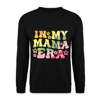 Annonce du bébé de l’ère de ma maman - Sweat-shirt Unisexe - noir - Devant - Alina (178cm) & Michal (187cm)