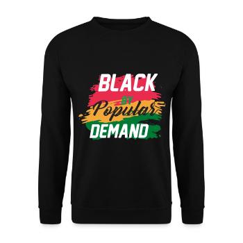 Black History Month Black History - Unisex Sweatshirt - black - Front - Alina (178cm) & Michal (187cm)
