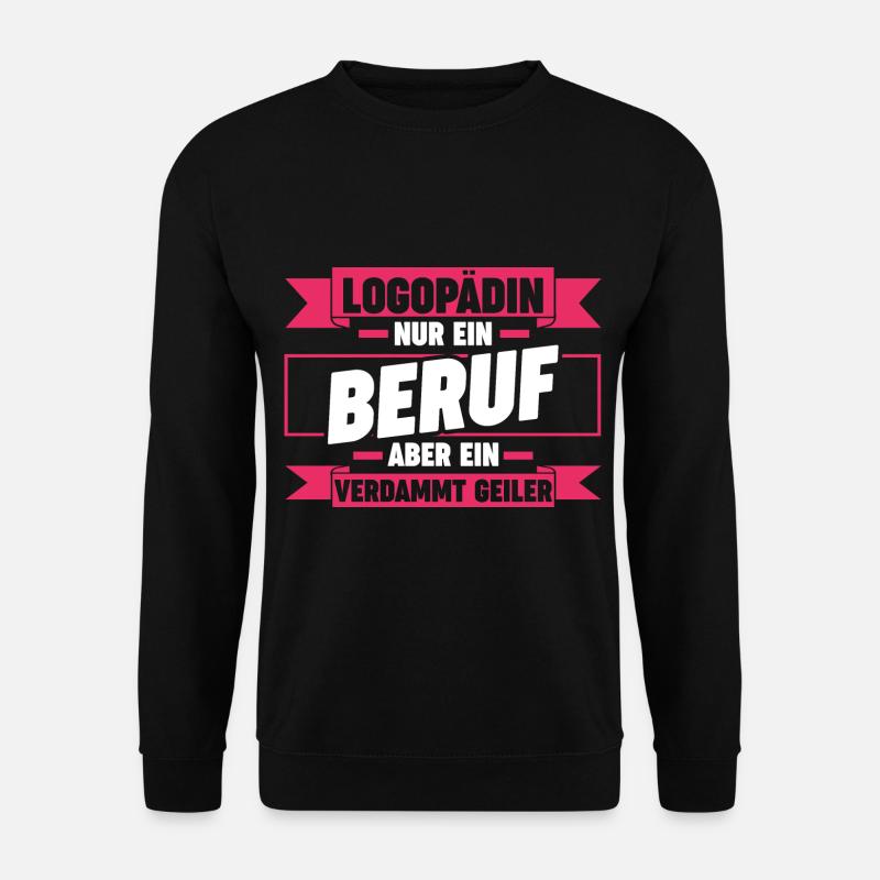 Logopädie Logopädin - Unisex Pullover - Schwarz