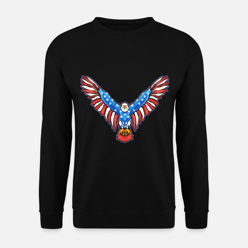American Bald Eagle American 4. - Unisex Sweatshirt - black