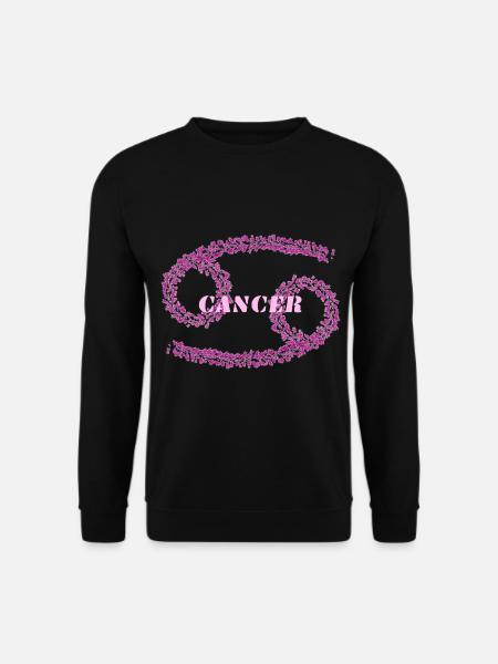 Cancer zodiac symbol, abstraction - Unisex Sweatshirt - black