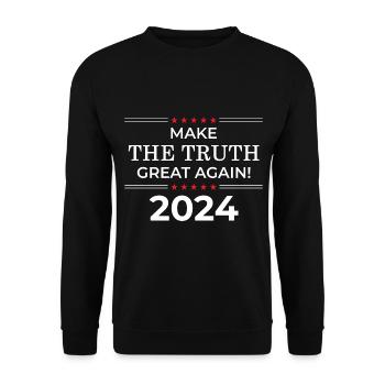 Make The Truth Great Again - 2024 - Sweat-shirt Unisexe - noir - Devant - Alina (178cm) & Michal (187cm)