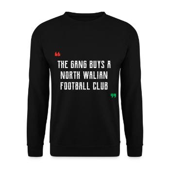 The Gang Buys A North Walian Football Club - Wales - Unisex Sweatshirt - black - Front - Alina (178cm) & Michal (187cm)
