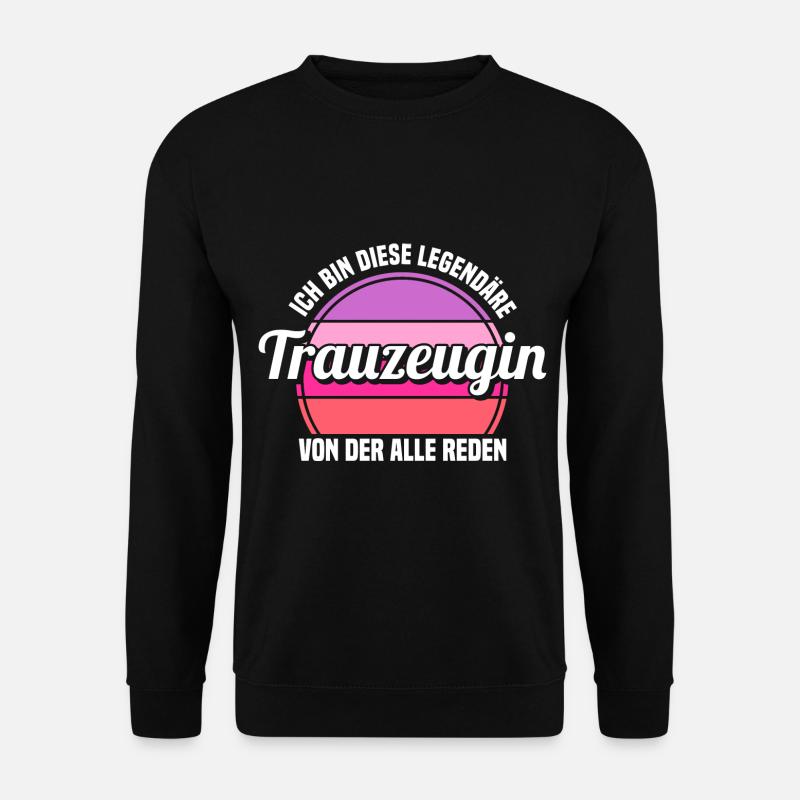 Hochzeit Junggesellenabschied Trauzeugin - Unisex Pullover - Schwarz