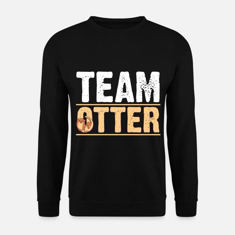 Seeotter Fischotter Otter - Unisex Pullover - Schwarz
