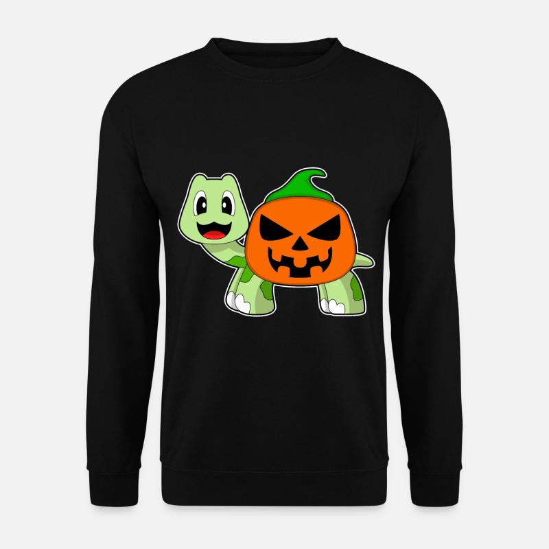 Turtle Halloween Pumpkin - Unisex Sweatshirt - black