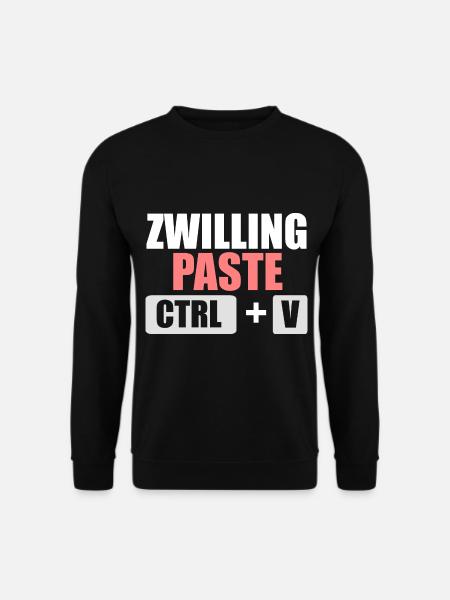 Zwillingsgeschwister Zwilling Zwillinge - Unisex Pullover - Schwarz