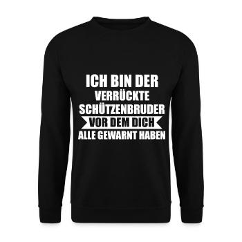 Schützenverein Schützenfest - Unisex Pullover - Schwarz - Vorne - Alina (178cm) & Michal (187cm)