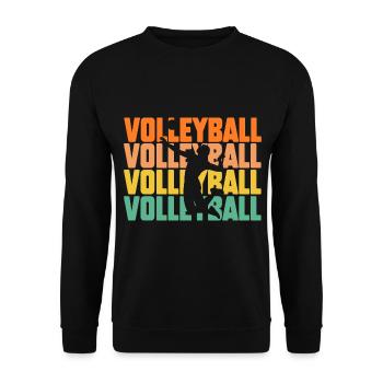 Joueur de volley-ball Volley-ball - Sweat-shirt Unisexe - noir - Devant - Alina (178cm) & Michal (187cm)