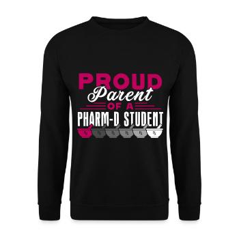 Pharmacist Proud Parent Of Pharmacist Student - Unisex Sweatshirt - black - Front - Alina (178cm) & Michal (187cm)