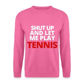 tennis / Tennis / Tennis spieler / Tennis Spielen - Unisex Pullover - Pink - Vorne