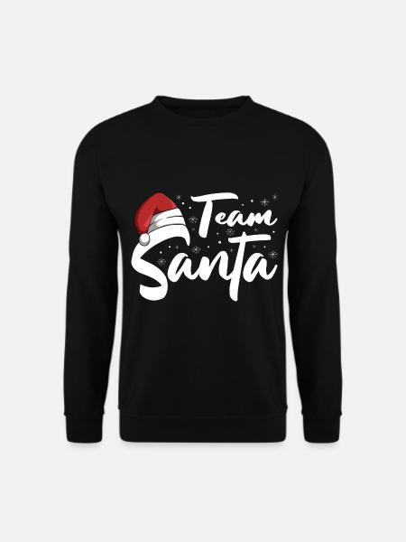 Team Santa Weihnachtsmann Weihnachten Christmas - Unisex Pullover - Schwarz
