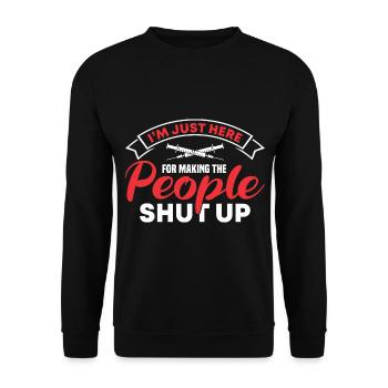 Anesthesia Anesthesia Technician Anesthesiologist - Unisex Sweatshirt - black - Front - Alina (178cm) & Michal (187cm)