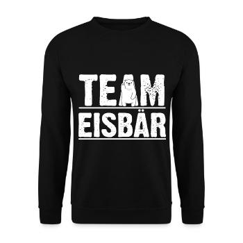 Eisbär Eisbären - Unisex Pullover - Schwarz - Vorne - Alina (178cm) & Michal (187cm)