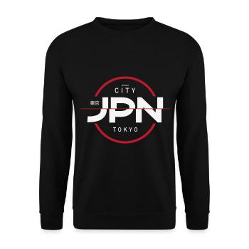 Tokyo Japan - Unisex Pullover - Schwarz - Vorne - Alina (178cm) & Michal (187cm)