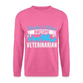 Meilleur vétérinaire du monde - Sweat-shirt Unisexe - rose - Devant