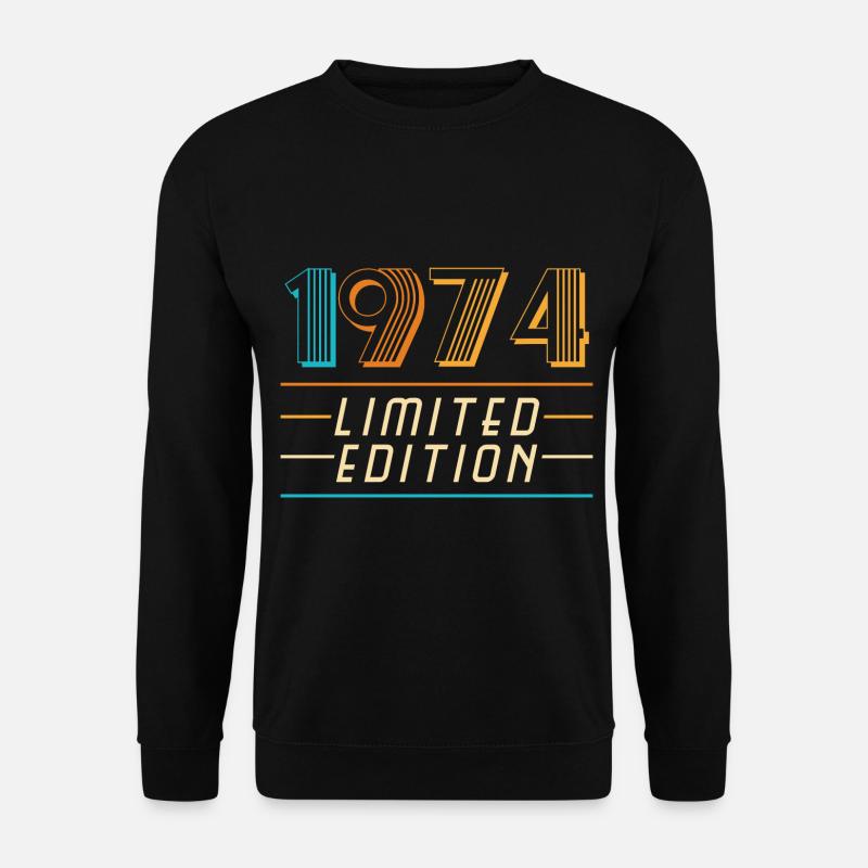 48. Geburtstag Geschenk Limitierte Auflage 1974 - Unisex Pullover - Schwarz