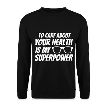 Ophthalmologist Optometry Optician Optician Optician Optician - Unisex Sweatshirt - black - Front - Alina (178cm) & Michal (187cm)