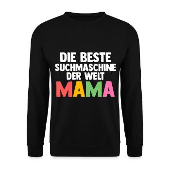 Mutter Mama - Unisex Pullover - Schwarz - Vorne - Alina (178cm) & Michal (187cm)