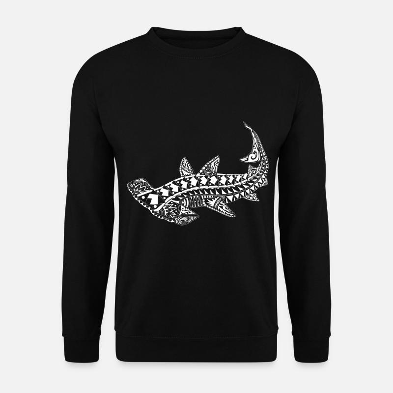 Maori Hammerhai Hai - Unisex Pullover - Schwarz