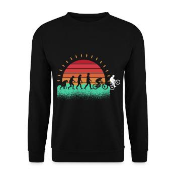 Vélo VTT - Sweat-shirt Unisexe - noir - Devant - Alina (178cm) & Michal (187cm)