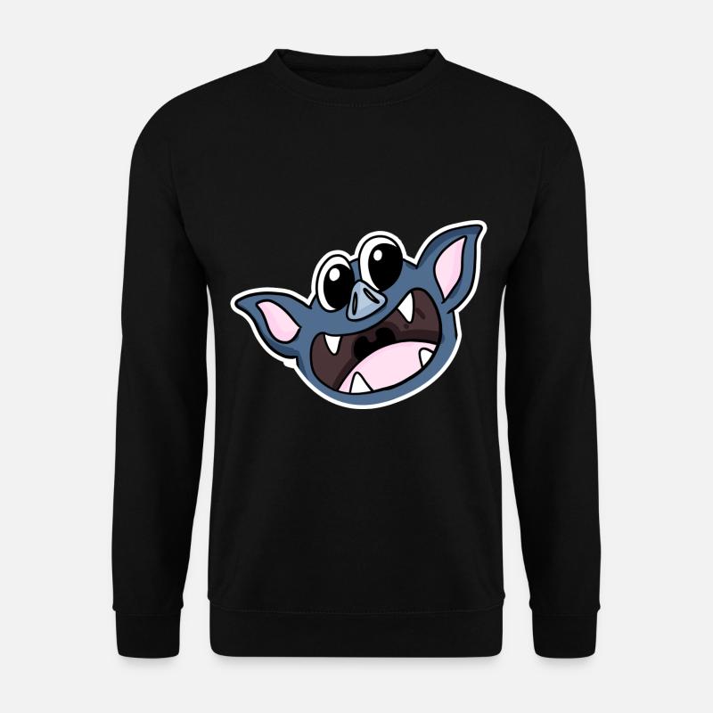Fledermaus Kopf - Unisex Pullover - Schwarz