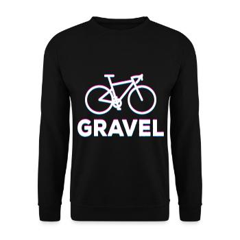Vélo de gravier Glitch Cyclist Bikepacker Bike - Sweat-shirt Unisexe - noir - Devant - Alina (178cm) & Michal (187cm)